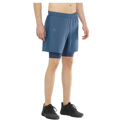 Pantalón corto Agile Twinskin 2 en 1 azul