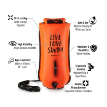 Boya aguas abiertas LLS 28L naranja