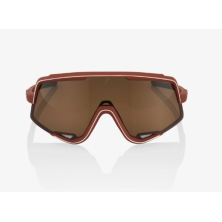 Gafas Glendale rojo oscuro con lentes espejadas bronce