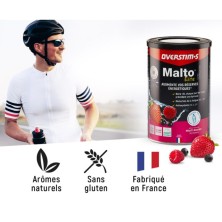 Bebida Energética Overstims Malto Elite 450g Frutos Rojos sin gluten