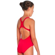 Bañador niña Arena Team Swim Pro Solid Rojo espalda