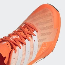 Zapatillas Terrex Speed Ultra Trail Running Impact naranja detalle