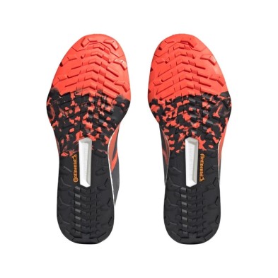 Zapatillas Adidas Terrex Speed Ultra Trail Running negro rojo suela