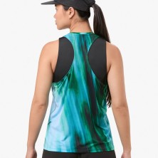 Camiseta sin mangas NNormal Race Tank mujer Dusty Print espalda cruzada