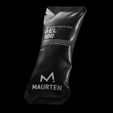 Gel energético Hydrogel Maurten Gel 100 40 g fondo negro