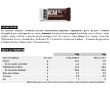 Barrita 226ers Endurance BCAA'S dark chocolate tabla nutricional