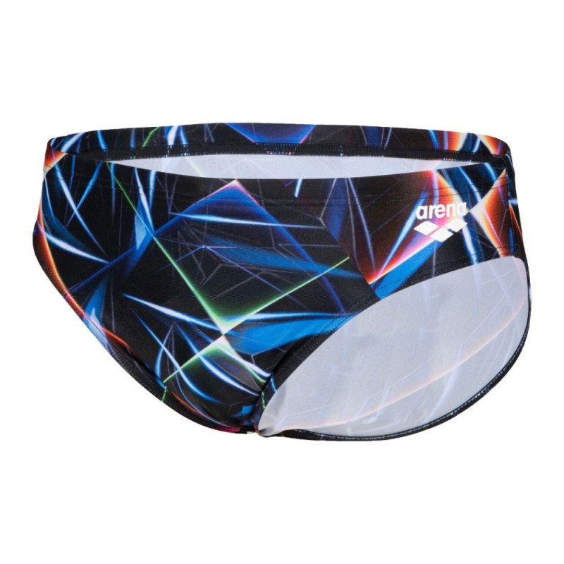 bañador arena  slip Swim Briefs hombre Allover negro/multicolor portada