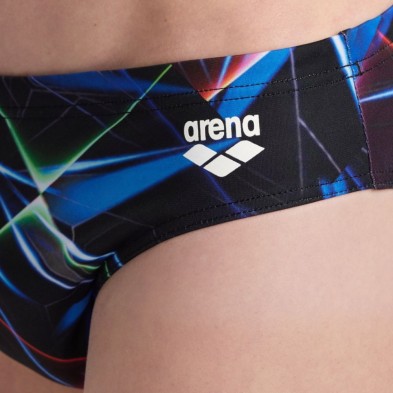 bañador arena  slip Swim Briefs hombre Allover negro/multicolor detalle