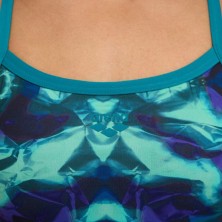 Bañador de natación Hero Camo Mujer Azul verde detalle