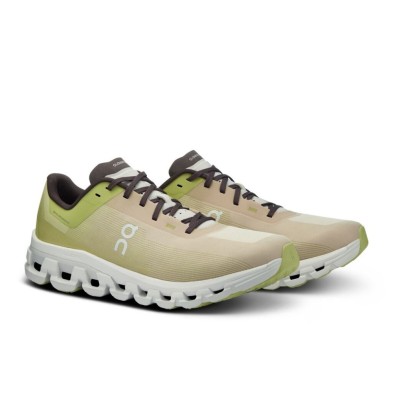 Zapatillas On Running Cloudflow 4 Hombre Zest/Frost amarillo verde