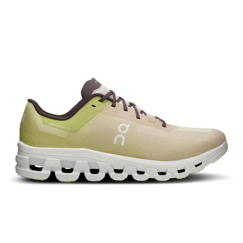 Zapatillas On Running Cloudflow 4 Hombre Zest/Frost amarillo verde