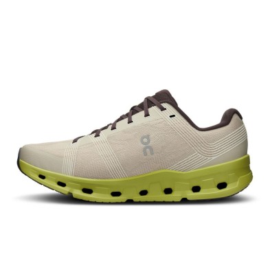 Zapatillas On Running Cloudgo hombre Sand/Zest Arena verde claro