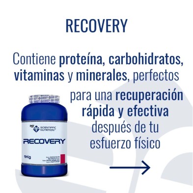 Recovery Scientiffic Nutrition 1kg Frutos Rojos proteina carbohidratos y vitaminas