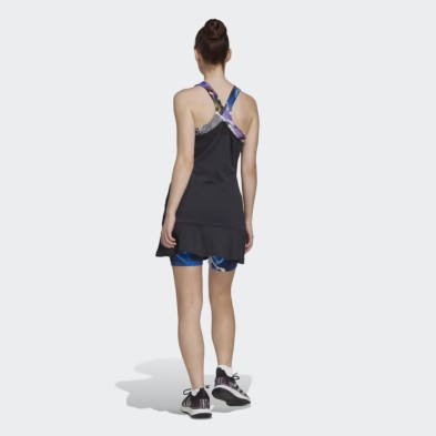 Vestido Adidas Tennis US Series Black/Clear Pink espalda