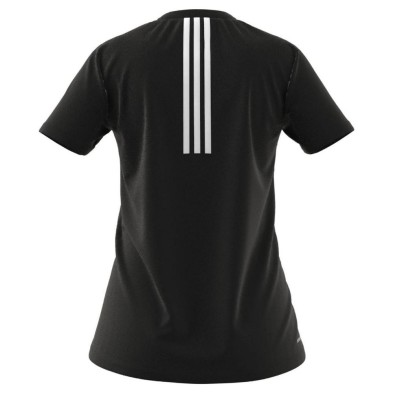 Camiseta manga corta Designed 2 Move 3 rayas Mujer Negra adidas