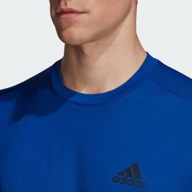 Camiseta manga corta Aeroready Designed 2 Move hombre azul royal blue  adidas