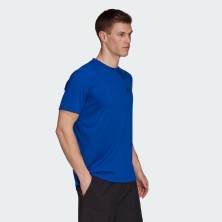 Camiseta manga corta Aeroready Designed 2 Move hombre azul royal blue  adidas