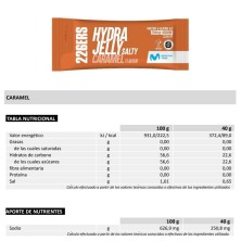 Gel Energético Hydrajelly salty Caramel Salty 226ers caramelo salado tabla nutricional