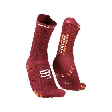 Calcetines compressport Pro Racing V4.0 Run High Brown/Orange