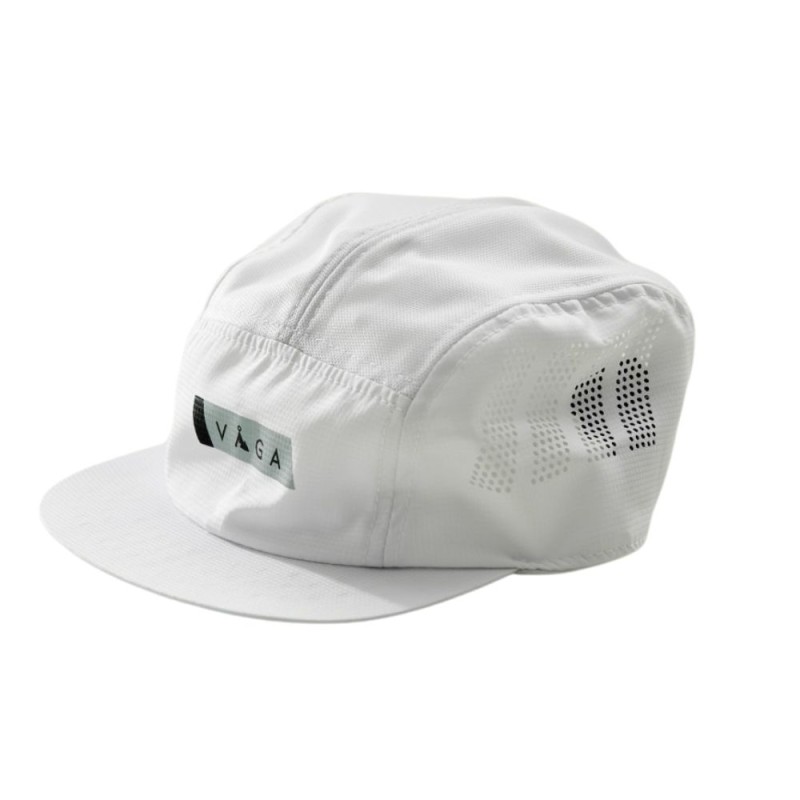 Gorra Running VAGA Feather Racing Cap White / Mist grey / Black BLANCA GRIS