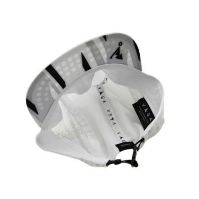 Gorra Running VAGA Feather Racing Cap White / Mist grey / Black BLANCA