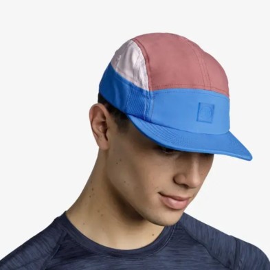 Gorra buff 5 Panel Go Cap Domus Azure Blue azul marrón rosa claro