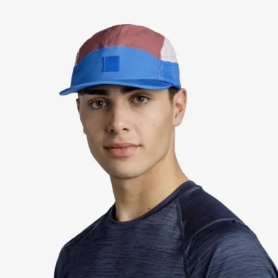 Gorra buff 5 Panel Go Cap Domus Azure Blue azul marrón rosa claro