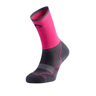 Calcetines Desafio Five Compression unisex Gris Marengo / Fucsia lurbel