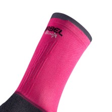 Calcetines Desafio Five Compression unisex Rosa/Gris lurbel detalle