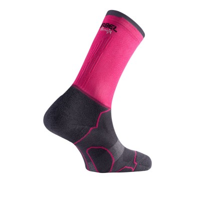 Calcetines Desafio Five compression unisex Rosa/Gris lurbel