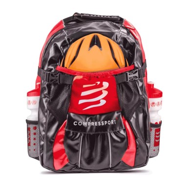 Mochila GlobeRacer compressport roja y negra