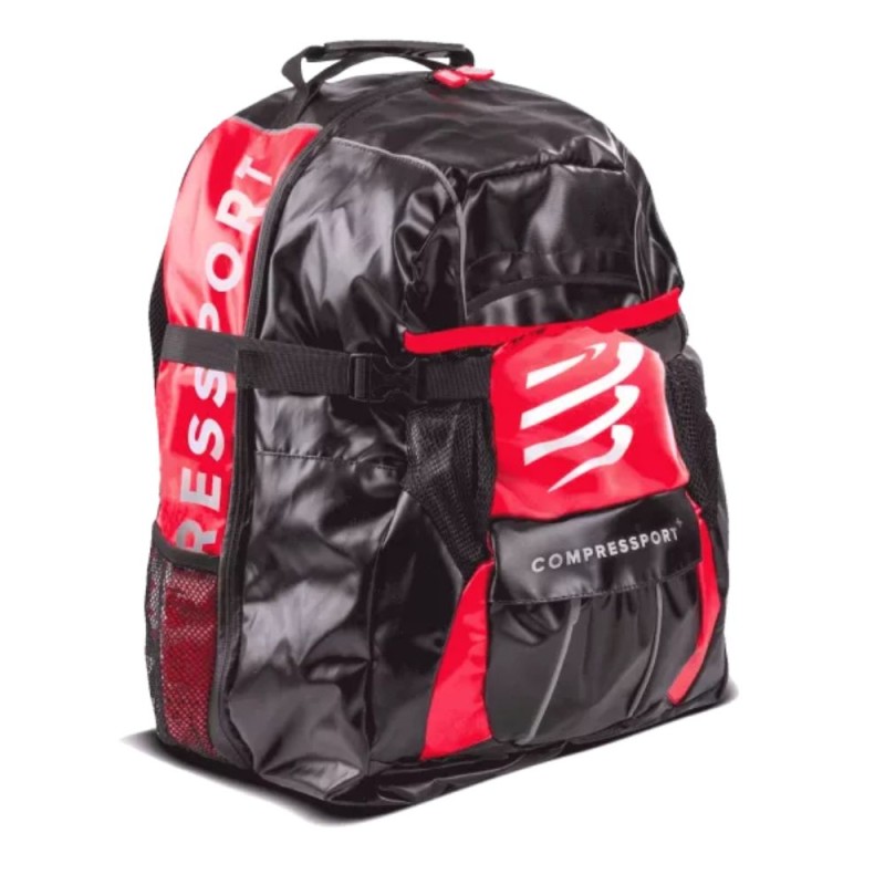 Mochila GlobeRacer compressport roja y negra