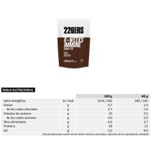 K-Weeks Immune 1 kg chocolate 226ers tabla nutricional