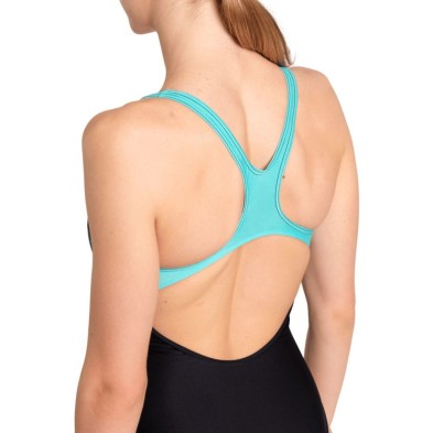 Bañador de natación Swim Pro Back Graphic Mujer Black / Water arena