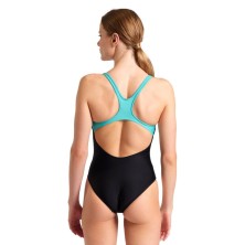 Bañador de natación Swim Pro Back Graphic Mujer Black / Water arena