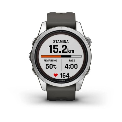 Reloj Multideporte Fenix 7S Pro Solar Edition 42 mm Plateado GARMIN