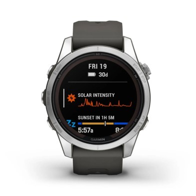 Reloj Multideporte Fenix 7S Pro Solar Edition 42 mm Plateado GARMIN