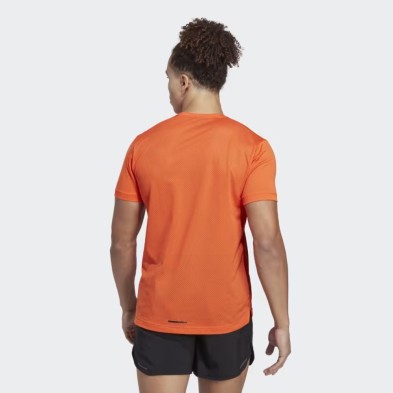 Camiseta manga corta Terrex Agravic Trail Running hombre naranja adidas