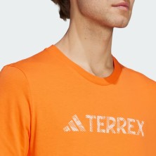 Camiseta manga corta Terrex Logo Tee Hombre Semi Impact Orange adidas naranja algodon