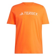 Camiseta manga corta Terrex Logo Tee Hombre Semi Impact Orange adidas naranja algodon