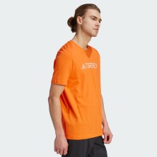 Camiseta manga corta Terrex Logo Tee Hombre Semi Impact Orange adidas naranja algodon