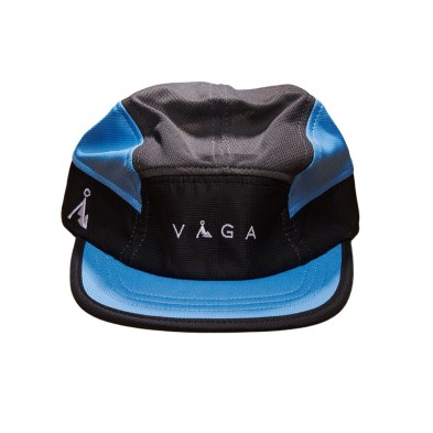 Gorra Running Club Cap Black/Charcoal/Post Blue vaga azul negra