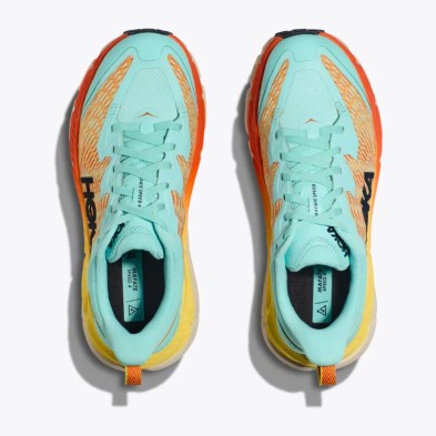 Zapatillas Mafate Speed 4 Mujer Cloudless / Sherbet HOKA NARANJA CELESTE TURQUESA