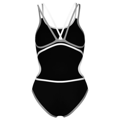 Bañador de natación One Double Cross Back Mujer black Silver