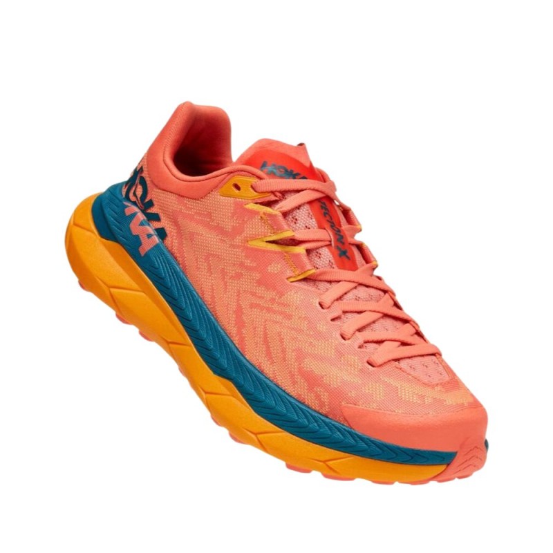 Zapatillas Hoka Tecton X mujer naranja coral