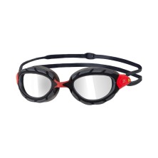 Gafas de natación Predator titanium mirror roja gris