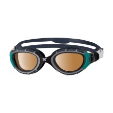 Gafas de natación Predator flex polarized ultra negra verde Zoggs