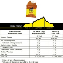 Gofres Ultra Energy 30g Caramelo Salado NÄAK Waffle tabla nutricional