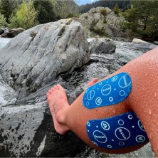 Parches deportivos Omstrip Therapy Wellness 3 unidades waterproof resistente al agua