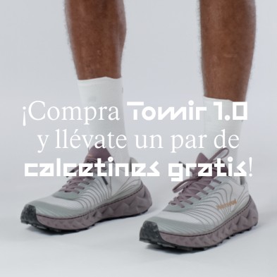 Zapatillas Tomir Blanco Azul NNormal + calcetines